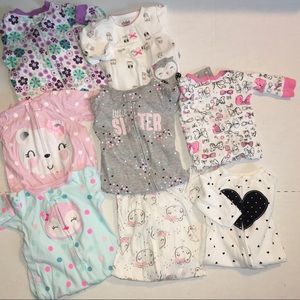 0-3 Month BabyGirl Sleeper Lot
